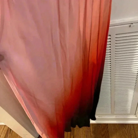 DONNA KARAN pink Ombré Midi Dress size 10 - Picture 4 of 7